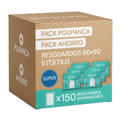 Pack Poupança Resguardos Incontinência Intimus Super 60x90